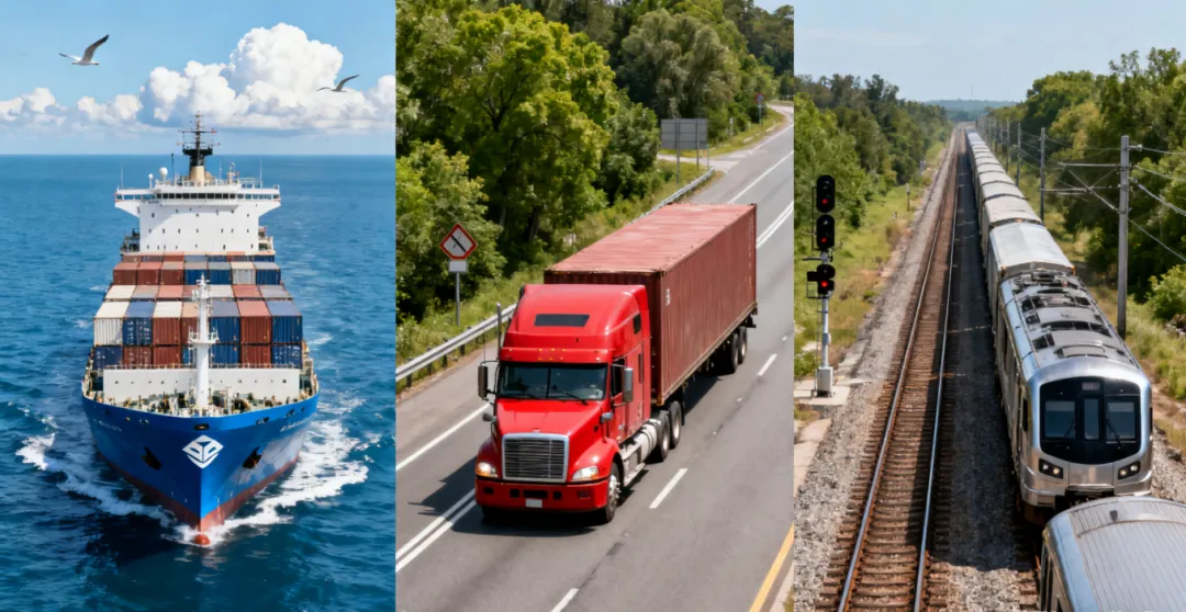 海运与陆运、铁运的成本时效对比：何种情况选择海运更划算？